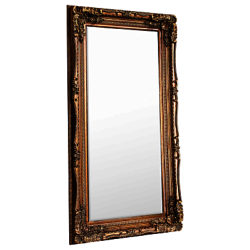 Carved Louis Leaner Mirror, 176 x 89.5cm Gold